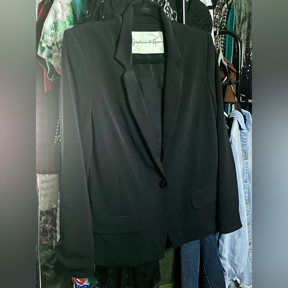Graham & Spencer Classic Black Blazer